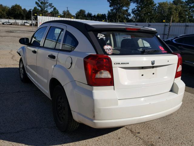 1B3HB28B87D104139 - 2007 DODGE CALIBER WHITE photo 3