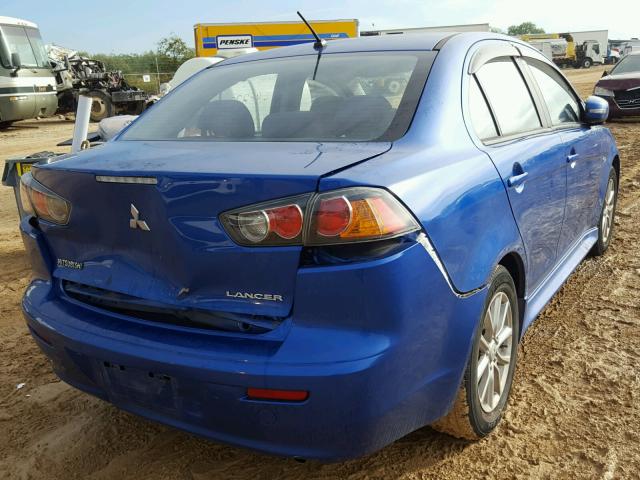 JA32U2FU6GU001531 - 2016 MITSUBISHI LANCER ES BLUE photo 4