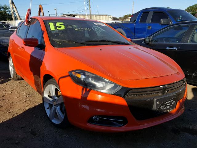 1C3CDFEB6FD411102 - 2015 DODGE DART GT ORANGE photo 1