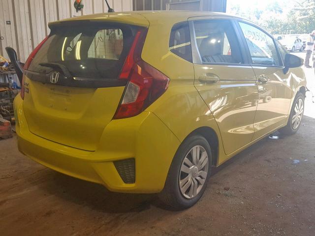 JHMGK5H57GX035964 - 2016 HONDA FIT LX YELLOW photo 4