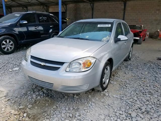 1G1AL58F787193440 - 2008 CHEVROLET COBALT LT SILVER photo 2