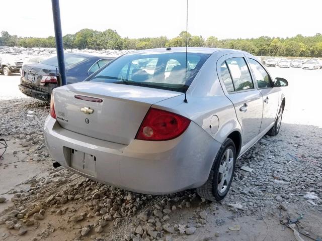 1G1AL58F787193440 - 2008 CHEVROLET COBALT LT SILVER photo 4