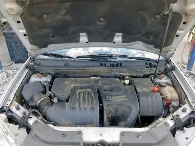 1G1AL58F787193440 - 2008 CHEVROLET COBALT LT SILVER photo 7