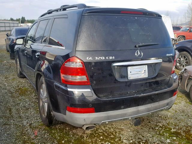 4JGBF22E07A257039 - 2007 MERCEDES-BENZ GL 320 CDI BLACK photo 3