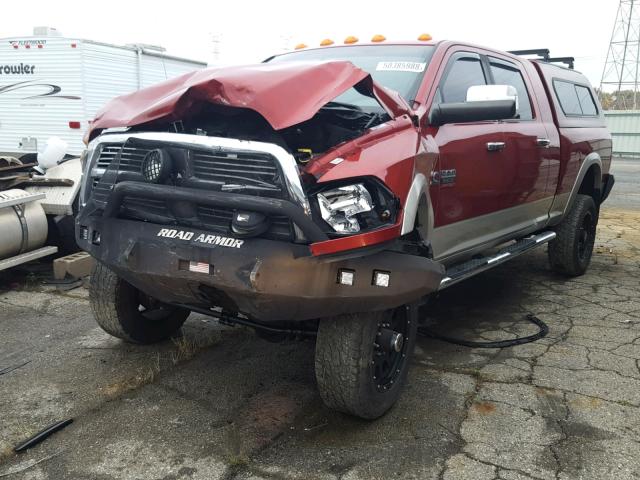 3D73Y3HL9AG143750 - 2010 DODGE RAM 3500 RED photo 2