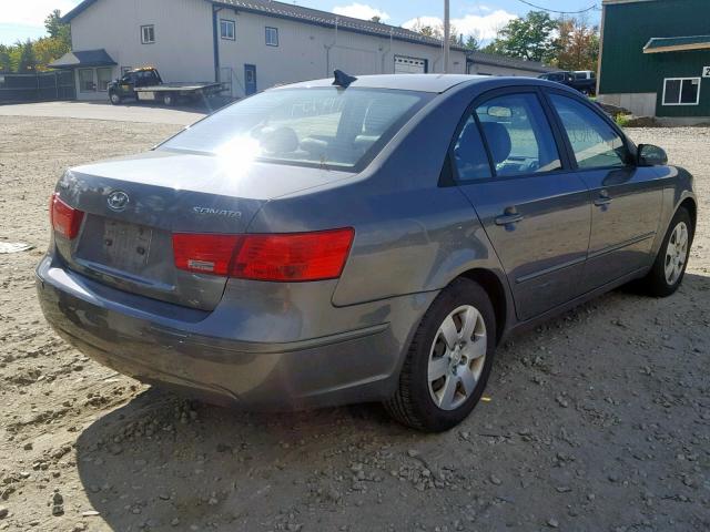 5NPET4AC9AH615759 - 2010 HYUNDAI SONATA GLS GRAY photo 4