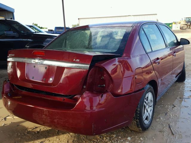 1G1ZS58F47F238232 - 2007 CHEVROLET MALIBU LS 栗色 照片 4