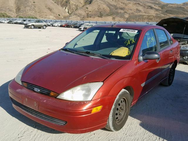 1FAFP33P0YW166615 - 2000 FORD FOCUS LX RED photo 2