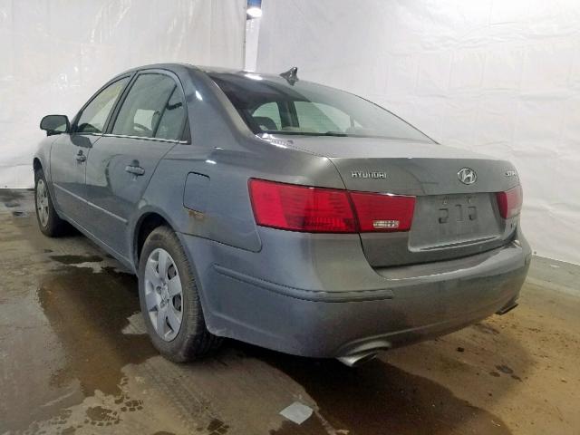 5NPET46F99H452626 - 2009 HYUNDAI SONATA GLS GRAY photo 3