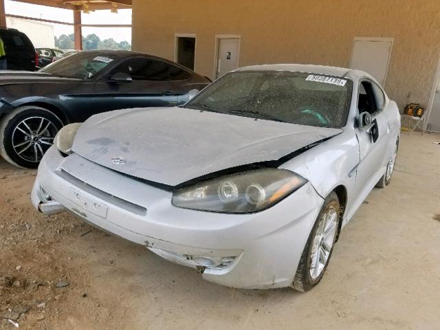 KMHHM66D37U259195 - 2007 HYUNDAI TIBURON GS SILVER photo 2