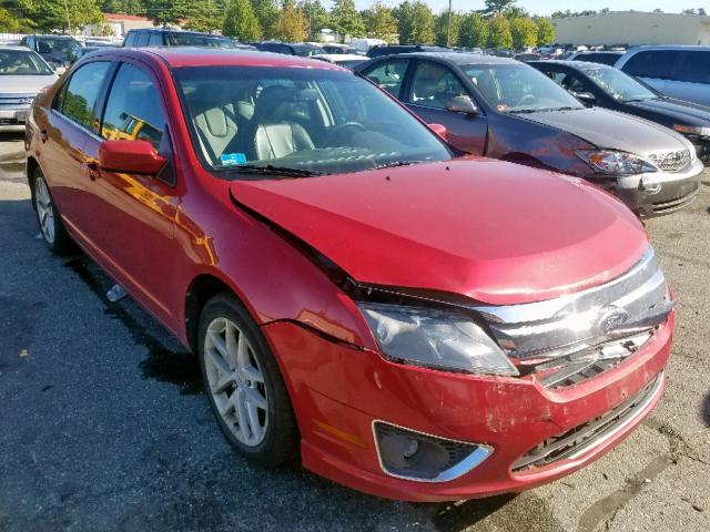 3FAHP0JA8AR296043 - 2010 FORD FUSION SEL RED photo 1