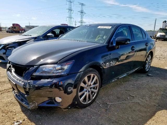 JTHCE1BL0E5025324 - 2014 LEXUS GS 350 BLACK photo 2