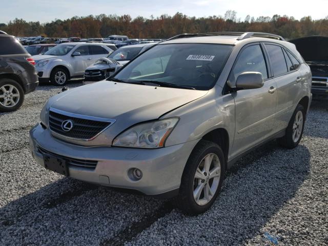 JTJGW31U572001897 - 2007 LEXUS RX 400H SILVER photo 2