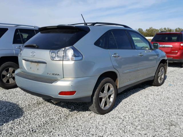 JTJGW31U572001897 - 2007 LEXUS RX 400H SILVER photo 4