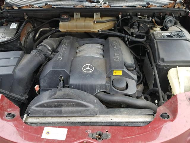 4JGAB54EXYA201536 - 2000 MERCEDES-BENZ ML 320 RED photo 7