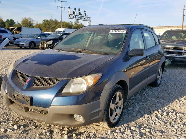 5Y2SL62843Z443421 - 2003 PONTIAC VIBE BLUE photo 2