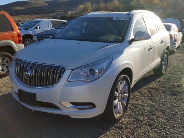 5GAKVCKD8EJ376122 - 2014 BUICK ENCLAVE WHITE photo 2