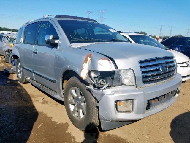 5N3AA08C04N810532 - 2004 INFINITI QX56 SILVER photo 1