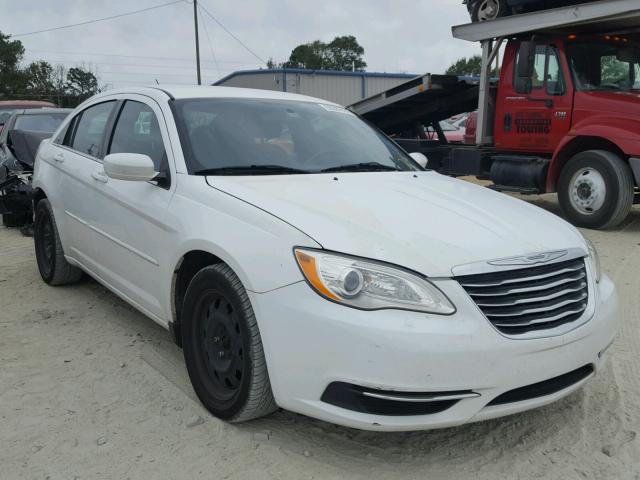 1C3CCBAB4CN273289 - 2012 CHRYSLER 200 LX WHITE photo 1