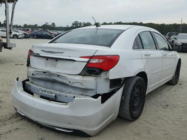 1C3CCBAB4CN273289 - 2012 CHRYSLER 200 LX WHITE photo 4