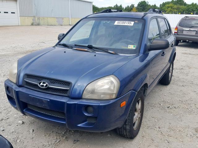 KM8JM12B55U189432 - 2005 HYUNDAI TUCSON GL BLUE photo 2