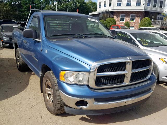 1D7HA16N55J558376 - 2005 DODGE RAM 1500 S BLUE photo 1