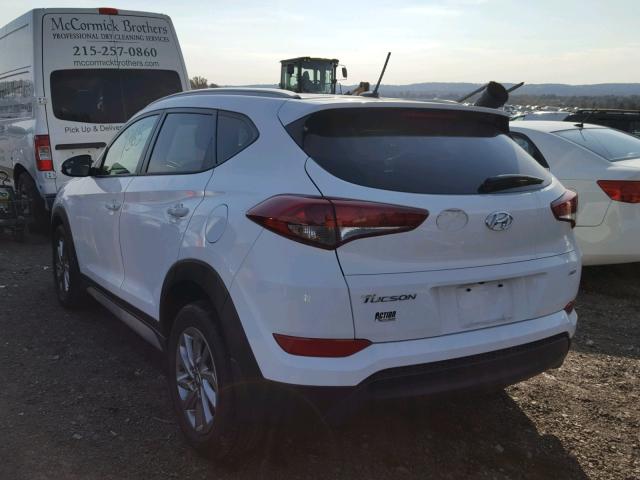 KM8J3CA45HU513615 - 2017 HYUNDAI TUCSON LIM WHITE photo 3