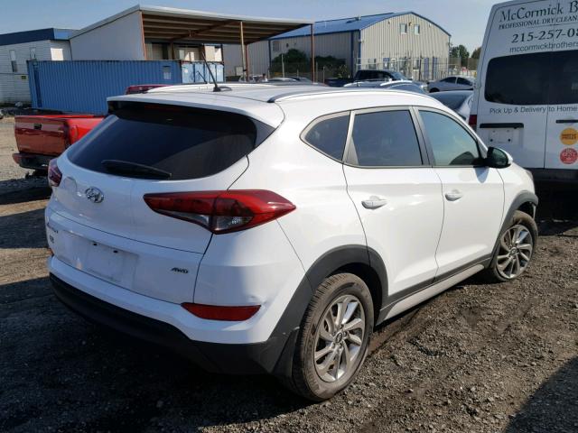 KM8J3CA45HU513615 - 2017 HYUNDAI TUCSON LIM WHITE photo 4