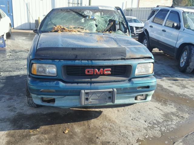 1GTCS19Z3S8526125 - 1995 GMC SONOMA GREEN photo 9