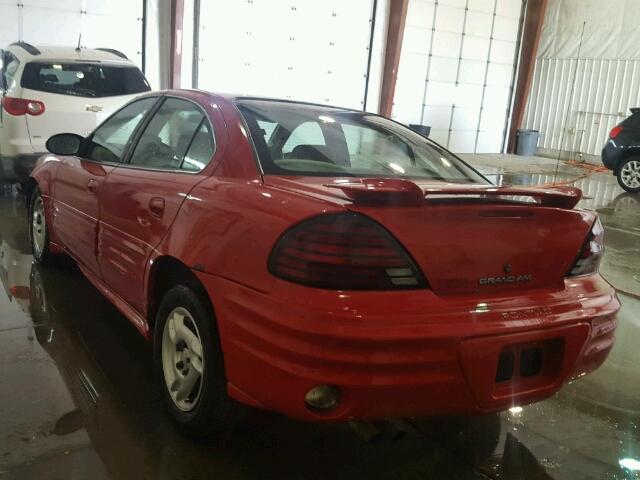 1G2NF52FX2C227379 - 2002 PONTIAC GRAND AM S RED photo 3