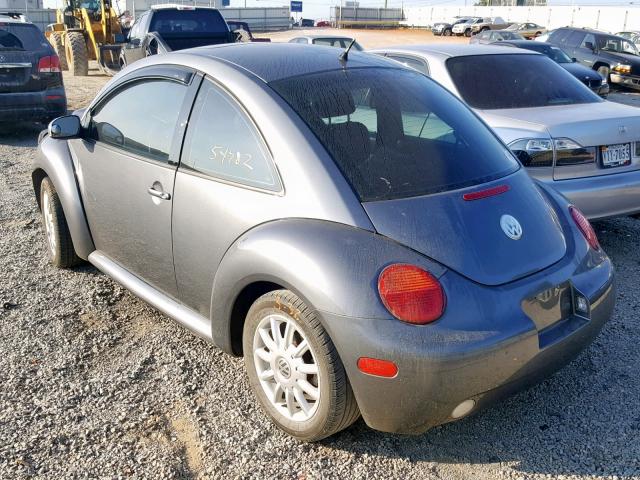 3VWCK31C34M408493 - 2004 VOLKSWAGEN NEW BEETLE 灰色 照片 3