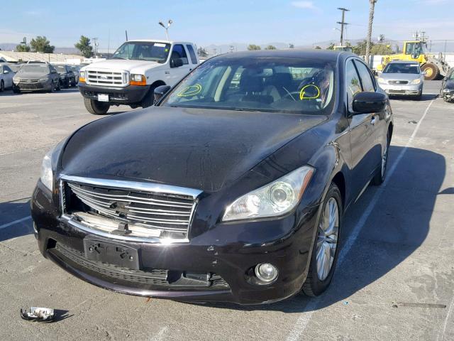 JN1BY1AP4BM326353 - 2011 INFINITI M37 BLACK photo 2