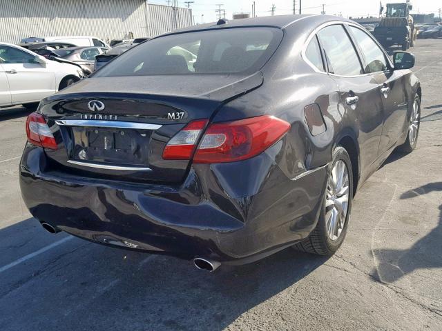 JN1BY1AP4BM326353 - 2011 INFINITI M37 BLACK photo 4