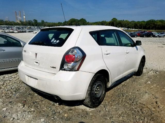 5Y2SP67899Z432985 - 2009 PONTIAC VIBE WHITE photo 4