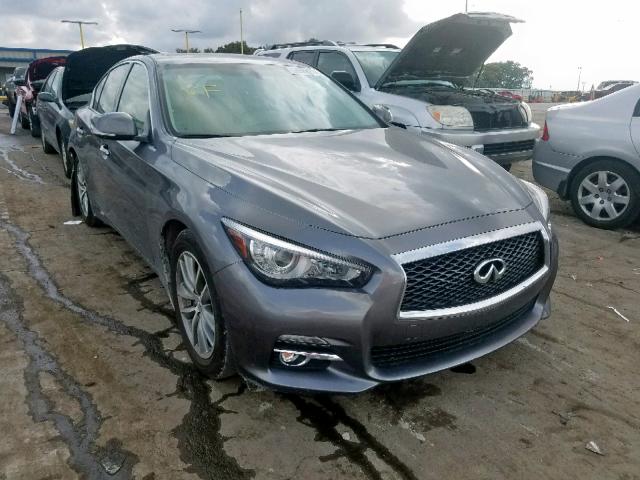 JN1BV7AP9FM343800 - 2015 INFINITI Q50 BASE GRAY photo 1