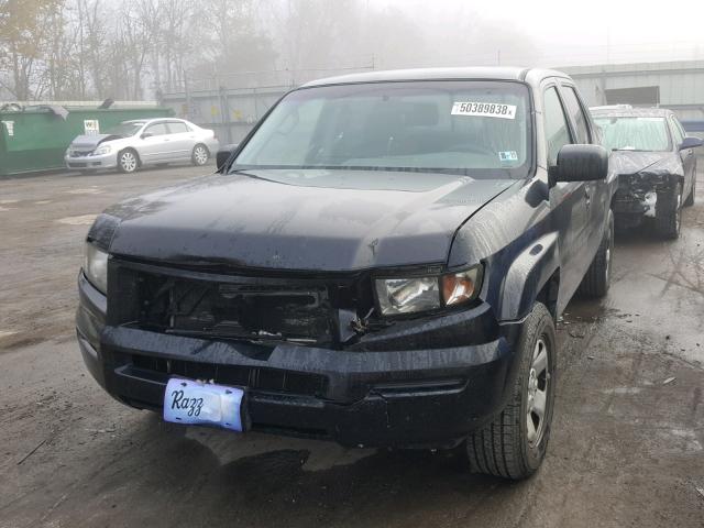 2HJYK16298H539652 - 2008 HONDA RIDGELINE BLACK photo 2