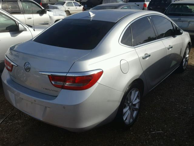 1G4PR5SK5C4230481 - 2012 BUICK VERANO CON SILVER photo 4