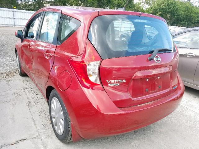 3N1CE2CP7EL384228 - 2014 NISSAN VERSA NOTE RED photo 3