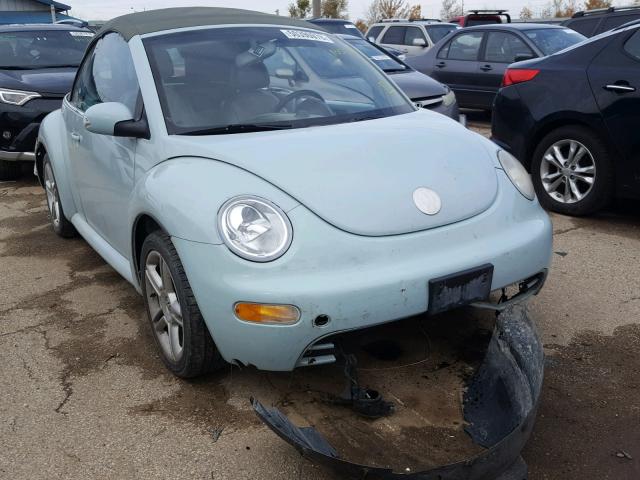 3VWCD31YX5M361762 - 2005 VOLKSWAGEN NEW BEETLE BLUE photo 1