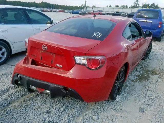 JF1ZNAA19D2705370 - 2013 TOYOTA SCION FR-S RED photo 4