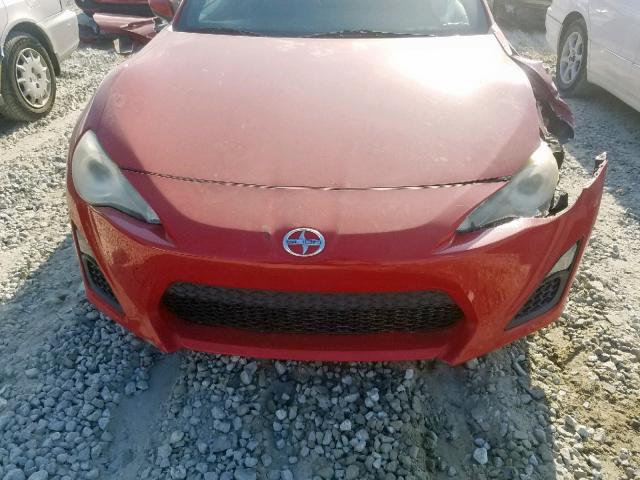 JF1ZNAA19D2705370 - 2013 TOYOTA SCION FR-S RED photo 7