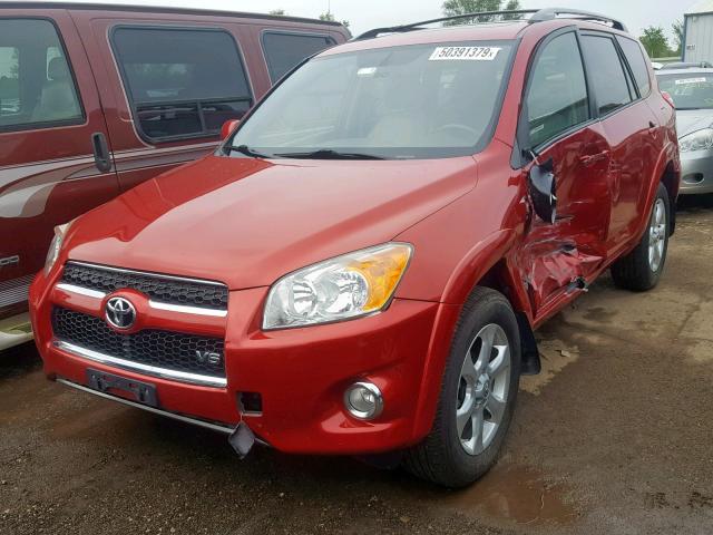 JTMBK31V49D009563 - 2009 TOYOTA RAV4 LIMIT RED photo 2