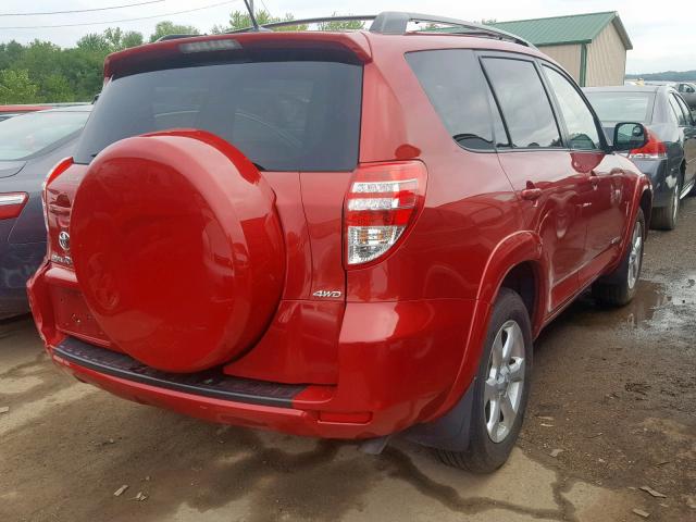 JTMBK31V49D009563 - 2009 TOYOTA RAV4 LIMIT RED photo 4