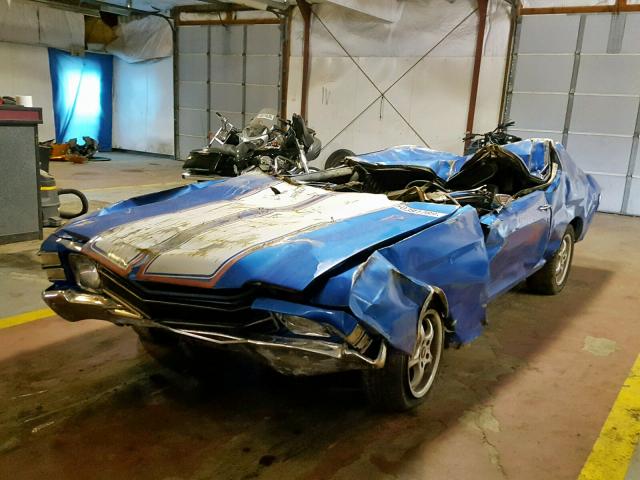 13637B247925 - 1971 CHEVROLET CHEVELLE BLUE photo 2