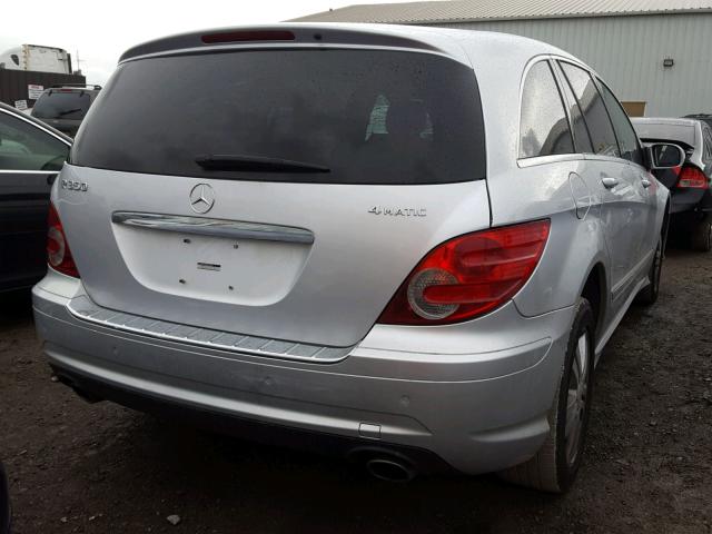 4JGCB65E98A072508 - 2008 MERCEDES-BENZ R 350 SILVER photo 4