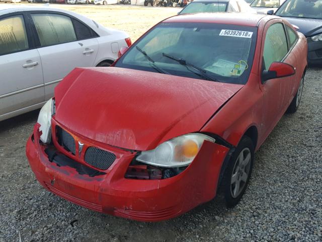 1G2AS18H597104099 - 2009 PONTIAC G5 RED photo 2