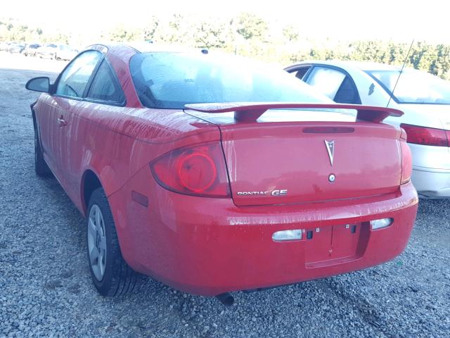 1G2AS18H597104099 - 2009 PONTIAC G5 RED photo 3