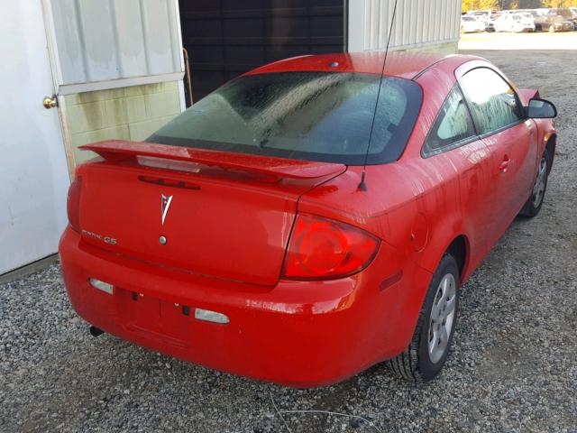 1G2AS18H597104099 - 2009 PONTIAC G5 RED photo 4
