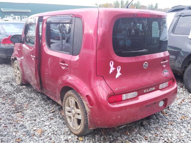 JN8AZ28R39T100537 - 2009 NISSAN CUBE BASE RED photo 3