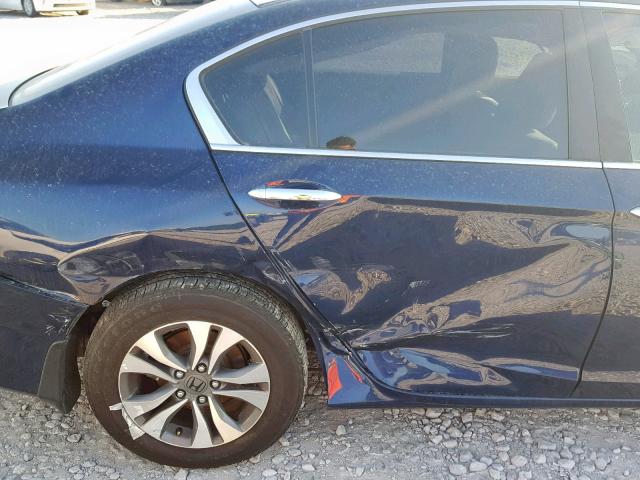 1HGCR2F30DA035784 - 2013 HONDA ACCORD LX BLUE photo 9